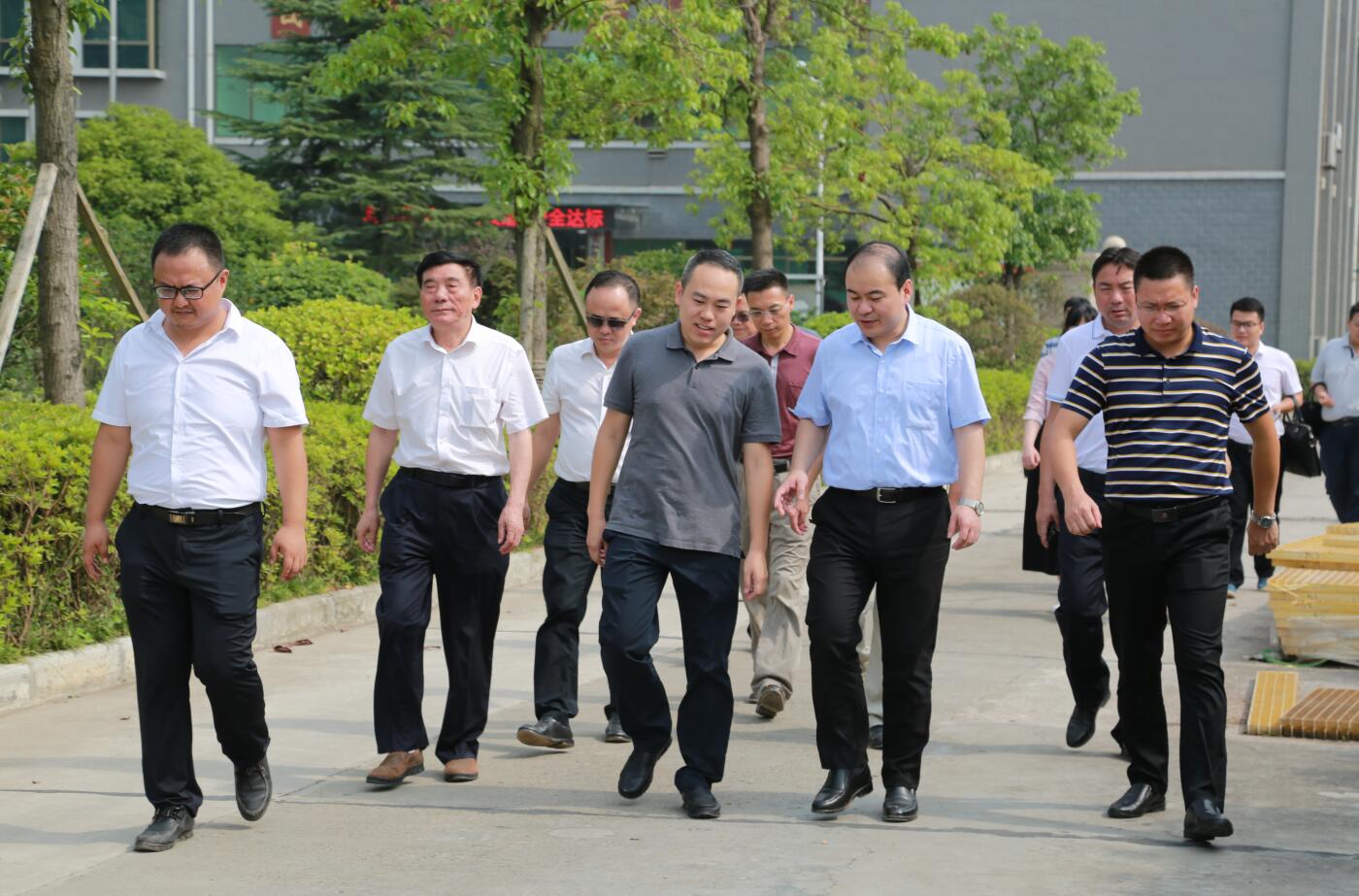 2018年7月，市委常委副市長朱健一行蒞臨公司指導(dǎo).JPG